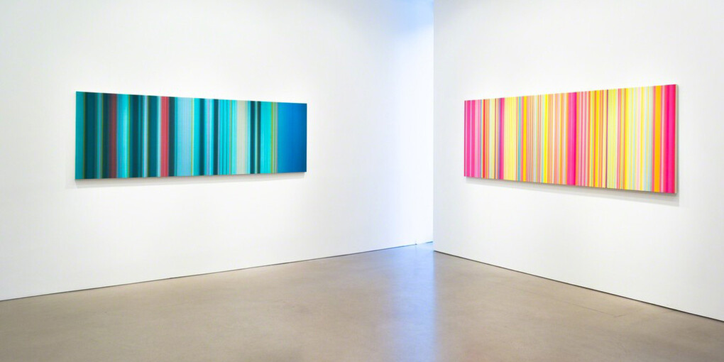 Tim Bavington, Exhibition view. Courtesy of Morgan Lehman Gallery