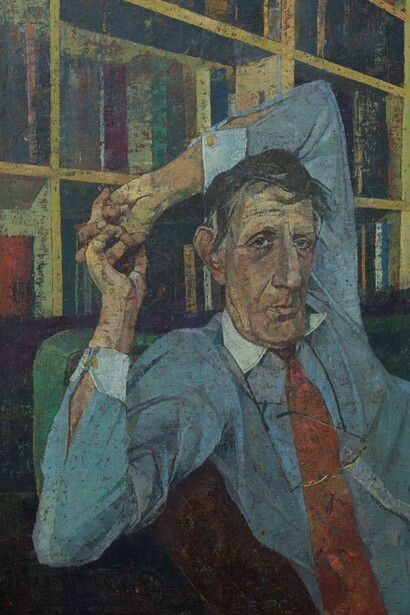 Saied Dai, The Polymath, oil on panel
