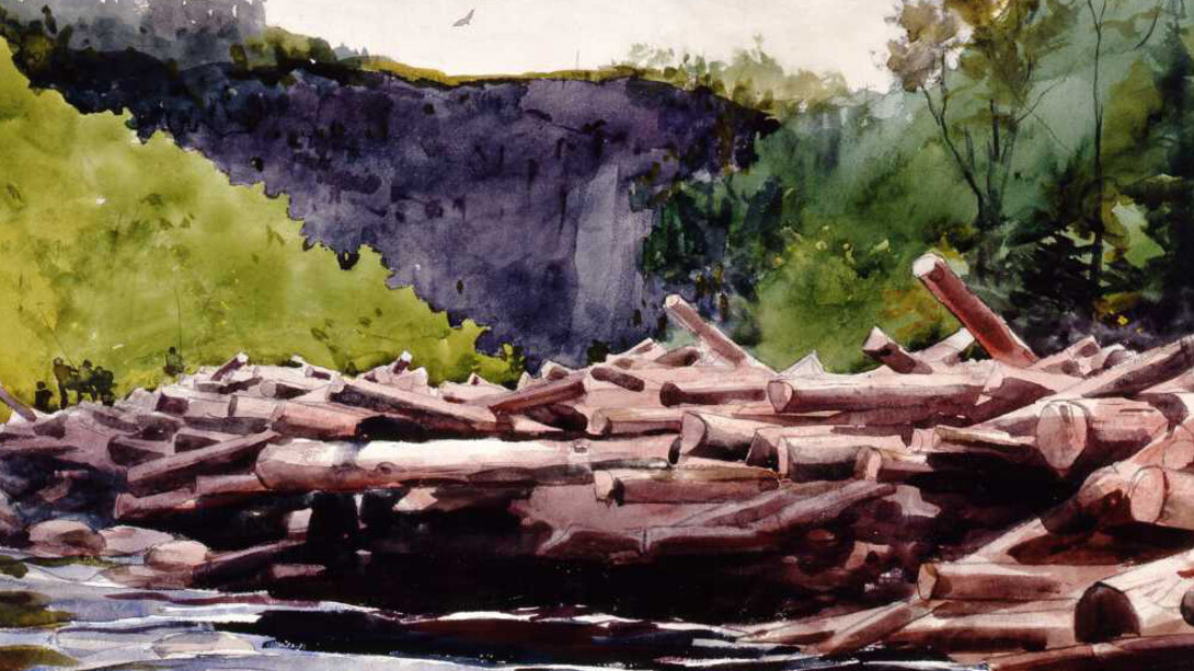 Winslow Homer (American, 1836-1910), The Hudson River at Blue Ledge, Essex County, 1889

