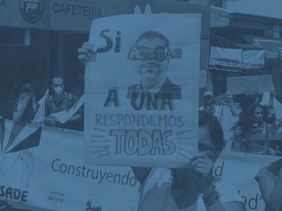 Protesta del colectivos feministas contra Rodrigo Chaves, Costa Rica