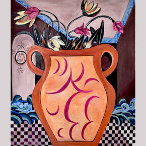 Jingqi Wang, Ulysess, Oil on canvas, 55x47in, 2023. Courtesy of Village OneArt
