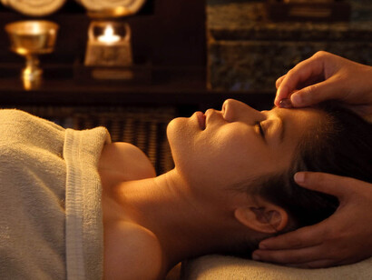 Massaggio alla testa