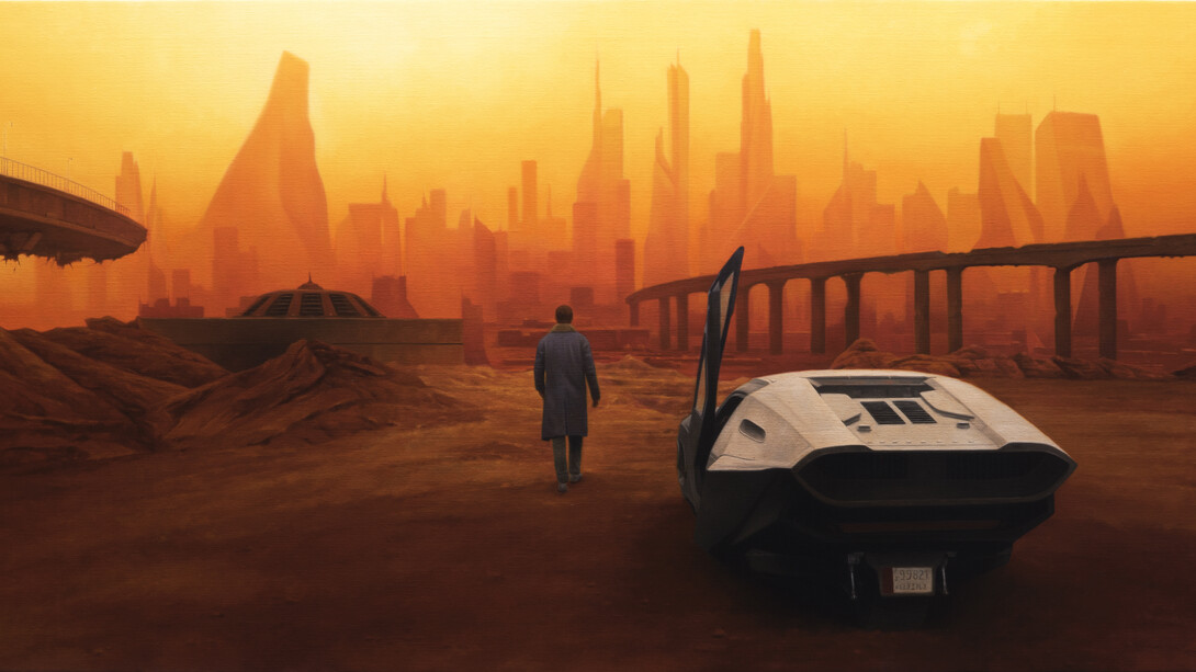 Blade Runner 2049 (Denis Villeneuve, 2017), oil on canvas, 83,5 x 200 cm, 2018