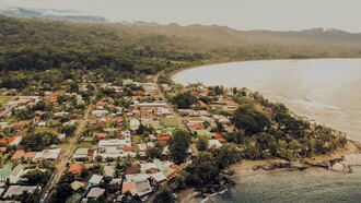 Línea costera de Puerto Viejo de Talamanca, Costa Rica