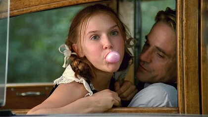A scene from the 1997 film adaptation of Lolita starring Jeremy Irons and Dominique Swan