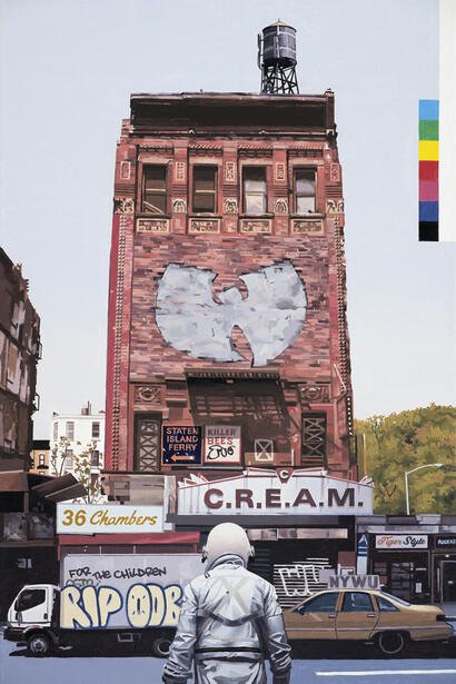 Scott Listfield, Wu-Tang Clan, 30x20 inches. Courtesy of the artist and Harman Projects Gallery