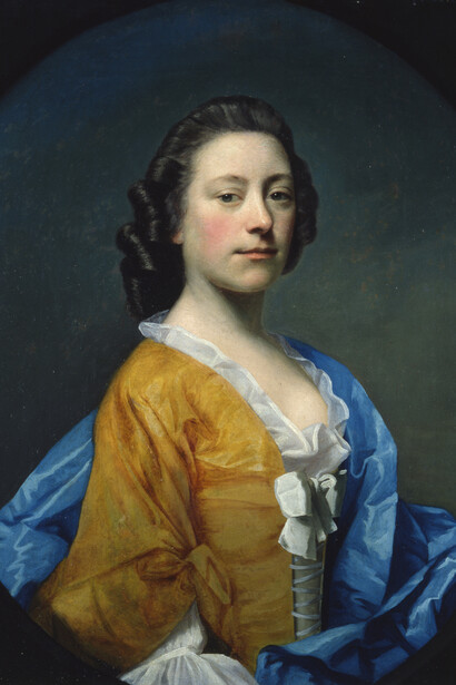 Allan Ramsay, Miss Janet Shairp, 1750, olio su tela, 76,2 x 63,4 cm, Aberdeen, Collezione della Aberdeen Art Gallery and Museums  