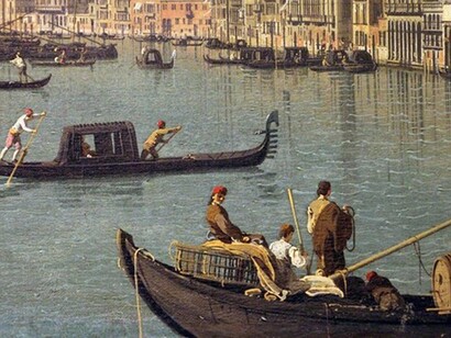 Antonio Canal detto Canaletto, veduta del Canale di Santa Chiara