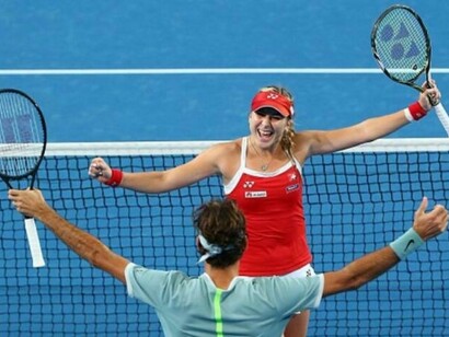 Roger Federer y Belinda Bencic formaron una pareja que ofreció buenas prestaciones