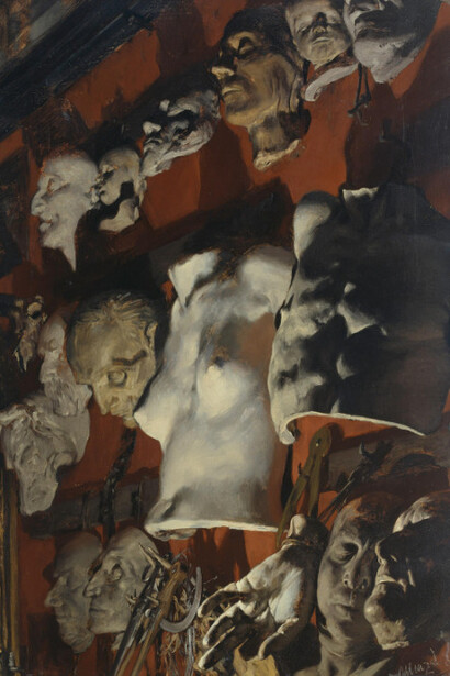 Adolph Menzel, Atelierwand, 1872