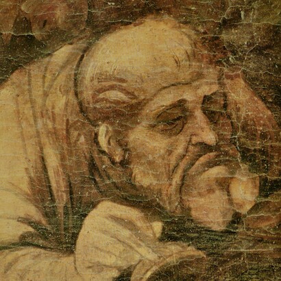 «Adoración de los magos», detalle