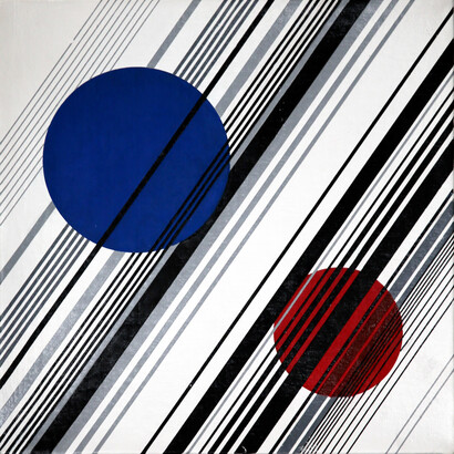 Cui Xiuwen, IU No. 7, 2014, acrylic on canvas, 11 7/8 x 11 7/8 inches (30 x 30 cm)