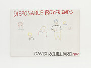 David Robilliard, Disposable Boyfriends, 1987, acrylic on canvas. Photograph: Paul Knight. Courtesy private collection, Frankfurt. © The Estate of David Robilliard. All rights reserved. DACS 2014
