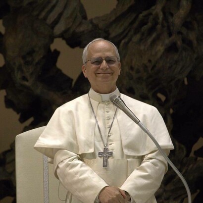 Il primo incontro con la stampa di Papa Leone XIV, 12 maggio 2025