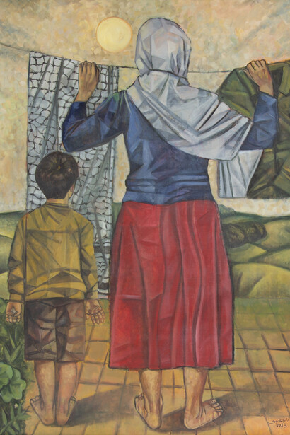 Rania Amoudi, Awaiting (detail), 2005. Courtesy of Artbooth Gallery