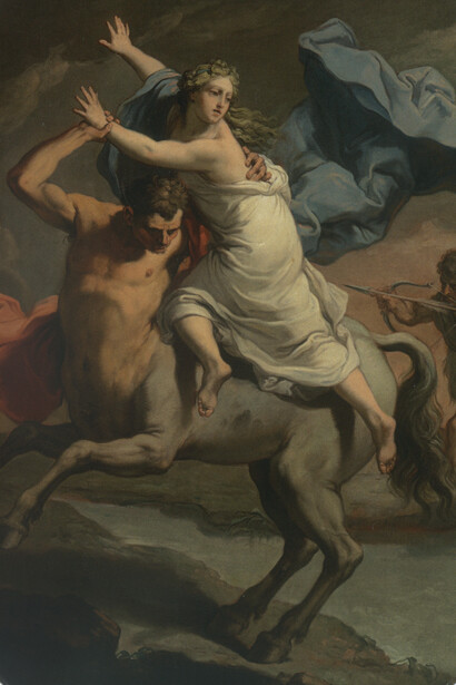 Gaetano Gandolfi - Ratto di Dejanira, olio su tela