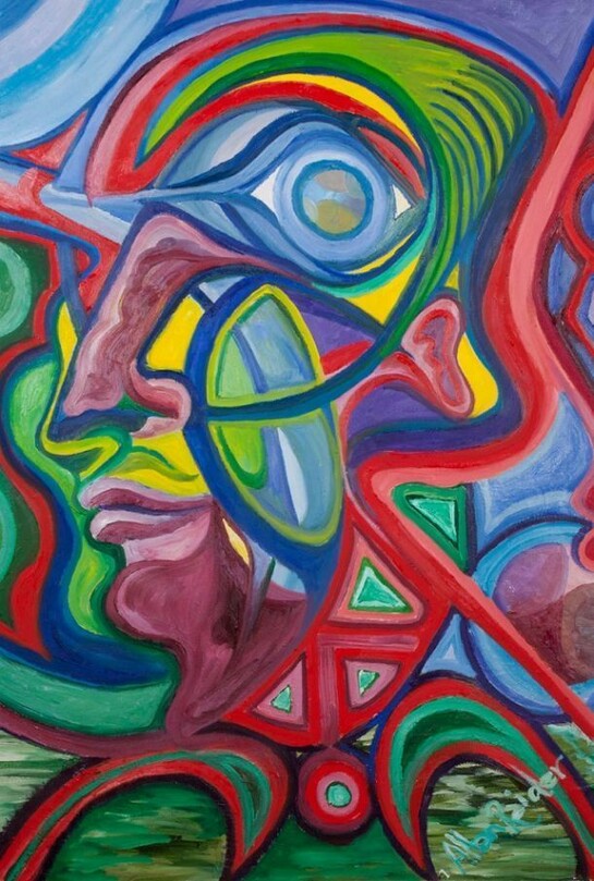 Allan Raider, Pensive, Oil on Canvas, 48" x 36"