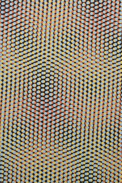 Julie Oppermann, dmk1404, 2014, Acrylic on panel, 23.5 x 19.75 inches. Courtesy of Joshua Liner Gallery