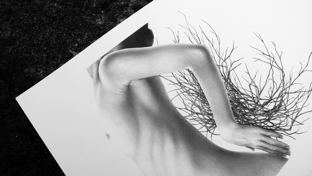 Roberta Congiu, Soul Survivor, penna a sfera su carta, 2021, particolare