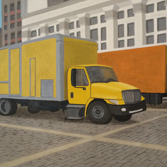 Massimo Boffa, Camion in sosta, 2017. Per gentile concessione della Galleria Vik Milano