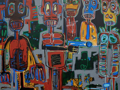 Aboudia. Courtesy of Jack Bell Gallery
