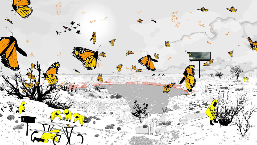 Marina Zurkow, Mesocosm (Wink, TX) (detail), 2012. Courtesy of Blanton Museum