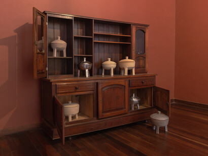 M’barek Bouhchichi, Les mains des poètes, exhibition view. Courtesy of Fondation H