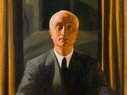 Felice Casorati, Ritratto di Riccardo Gualino, particolare