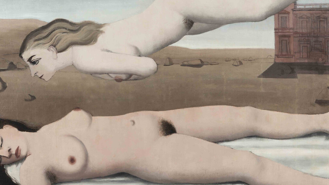 Paul Delvaux, The Dream (1935), oil on canvas © Fondation Paul Delvaux, Sint-Idesbald/Belgium, c/o Pictoright Amsterdam 2017