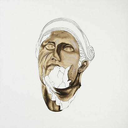 Pietro Librici, Testa, Olio su tela, 70x70cm, 2014