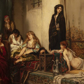 Jaroslav Čermák, Montenegrin women in a Harem, 1877. Courtesy of Národní galerie Praha