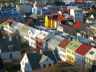 Colourful houses in the capital, Reijkavik