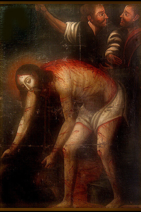 Jesus flagelado, acervo do Museu de Arte Sacra de Pernambuco. Século XVII. Foto de Ricardo André Frantz.