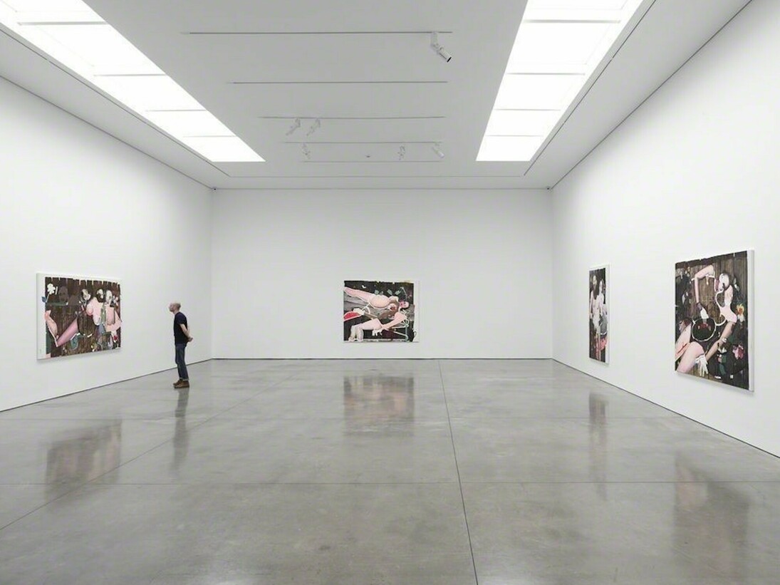 Magnus Plessen, The Skin of Volume, Exhibition view. Courtesy of White Cube