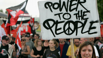 Citizen stakeholders protesting the misguided use of power politics from their organisation