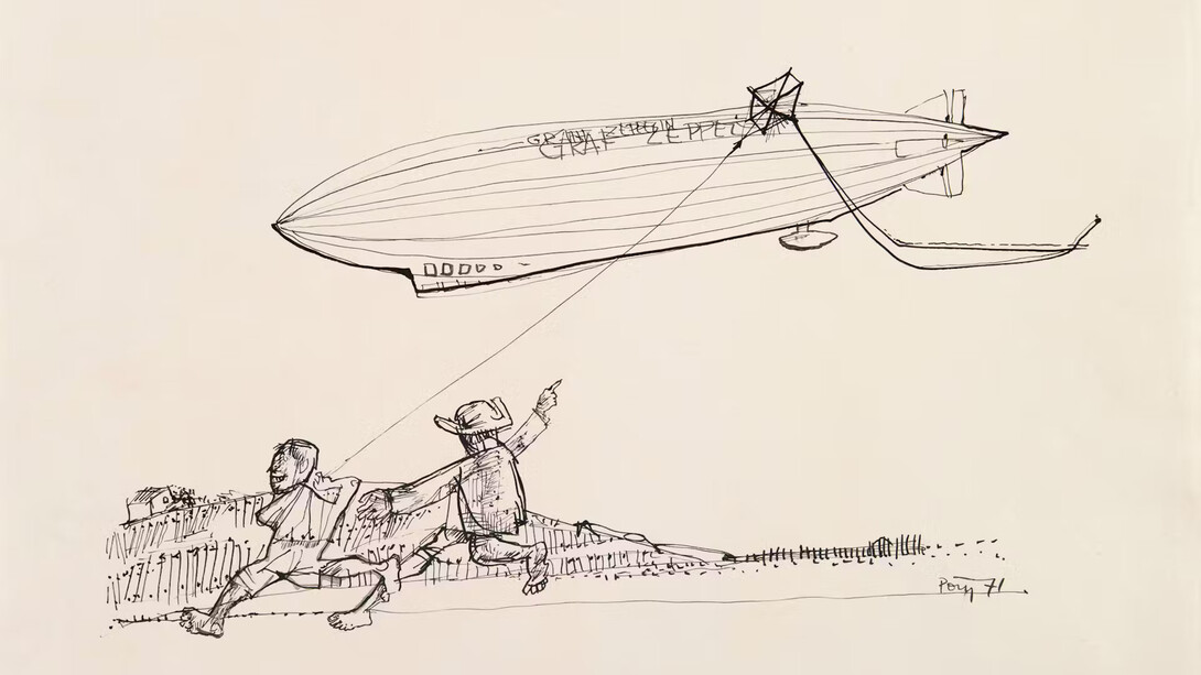 Trilhos e traços. Poty 100 ano. Cortesia do Museu Oscar Niemeyer