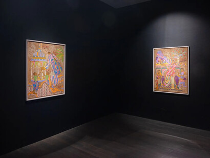 Haya Zaidi, Up against, exhibition view. Courtesy of Kavi Gupta Gallery