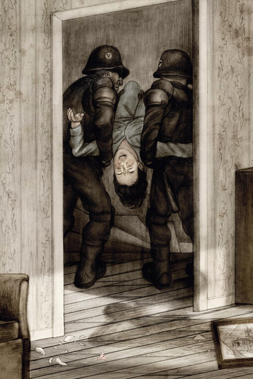 Ilustración de Jonathan Burton para "1984" de George Orwell