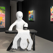 Friedrich Kunath, On a clear day I can see you forever, vue de l'exposition. Avec l'aimable autorisation de la Galerie Max Hetzler