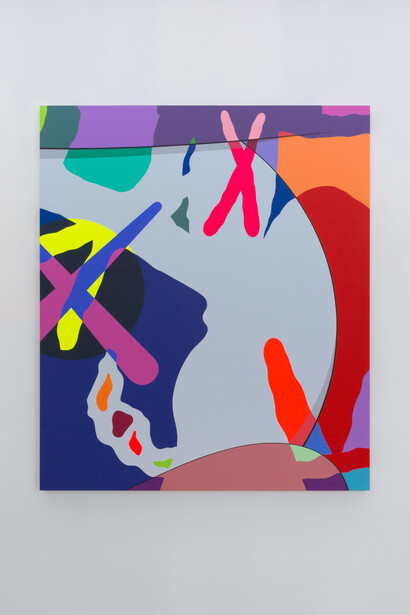 NTY, 2018, Acrylic on canvas, 213.4 x 182.9 cm ⏐ 84 x 72 in Photo: Farzad Owrang. Courtesy Perrotin