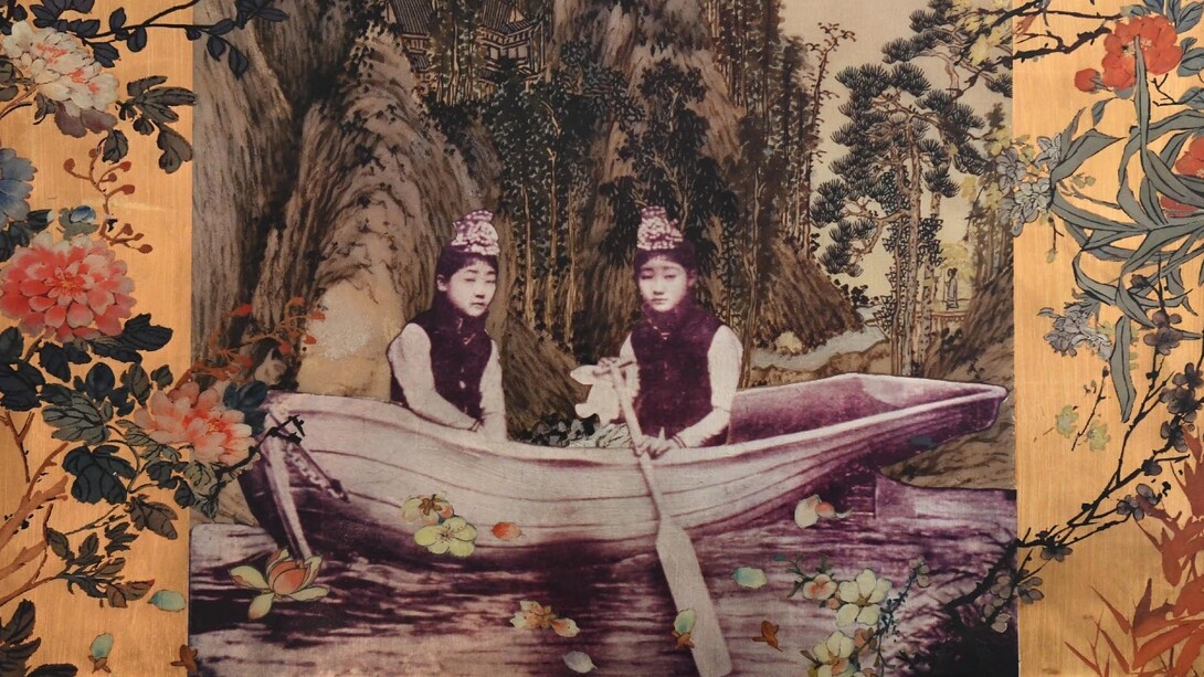 Hung Liu, Double exposure (detail), 2015. © Hung Liu; Courtesy of the estate of the artist and Ryan Lee Gallery