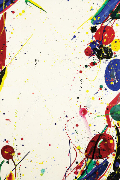 Sam Francis, Bright Ring Drawing, 1965, Gouache on paper, 104.1x69.5cm. 