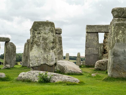 Iconic Stonehenge in the English countryside, standing as a timeless reminder of human endurance, the UK