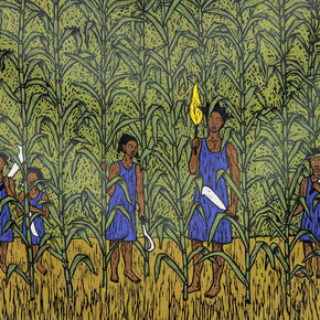 Alison Saar, Razin' cane, 2025. Courtesy of Galerie Lelong