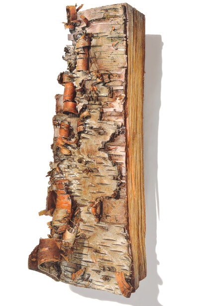 David Morrison, Firewood Series No. 1, 2018, colored pencil on paper, 36 x 21 in. 