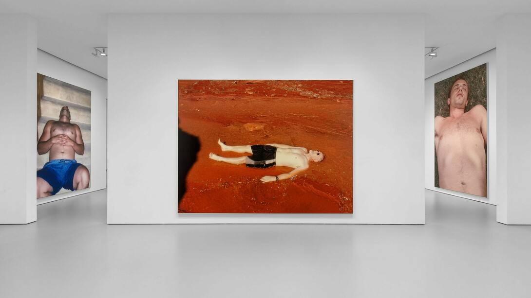 Installation view, Steven Shearer: Profaned Travelers, David Zwirner, New York, February 22–March 30, 2024.
Courtesy David Zwirner