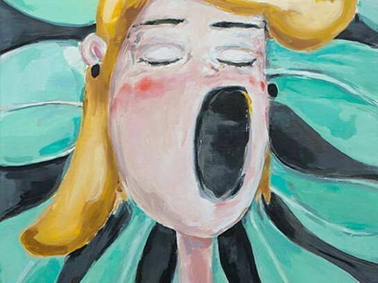 Micha Patiniott, detail of “ZzzzzZzzZzz”, 33 1/2” by 27 1/2”, oil on canvas, 2013, Copyright: Micha Patiniott. Courtesy: Anna Zorina Gallery, New York City