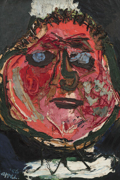 Karel Appel, Portrait of Emmanuel Looten, 1956. Mit freundlicher unterstützung der Galerie Max Hetzler