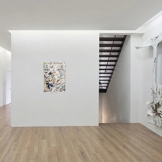 Vhils, Interstice, vue de l'exposition. Avec l'aimable autorisation de la Galerie Danysz