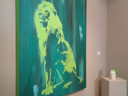 Matteo Sanna, I'll be yours, 2015, 150 x 120 cm,  acrylic on juta